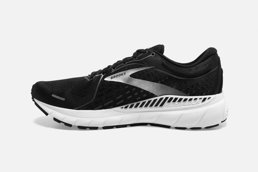 Brooks Adrenaline GTS 21 Men\'s Road Running Shoes Black Pearl/White